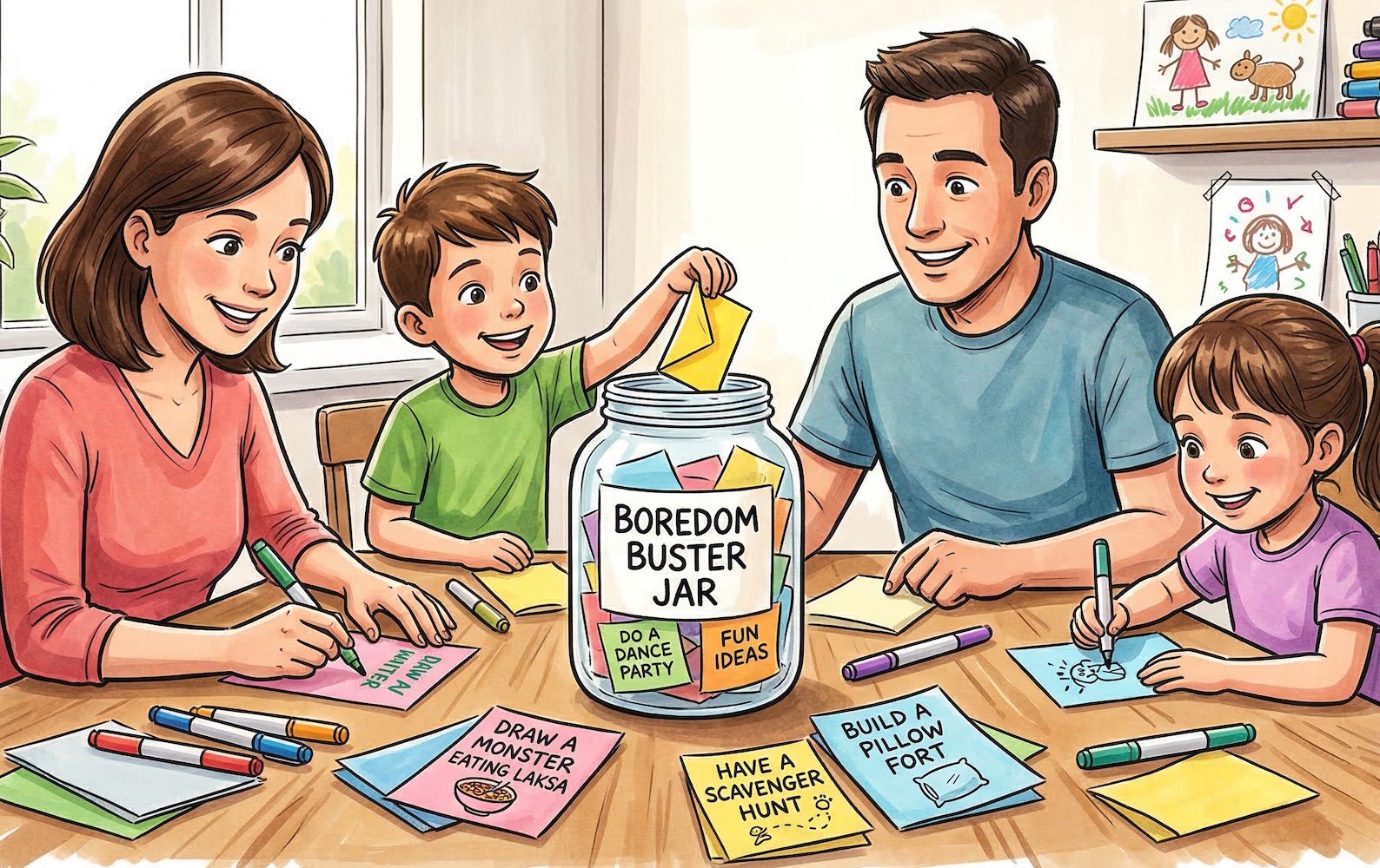 Boredom buster jar