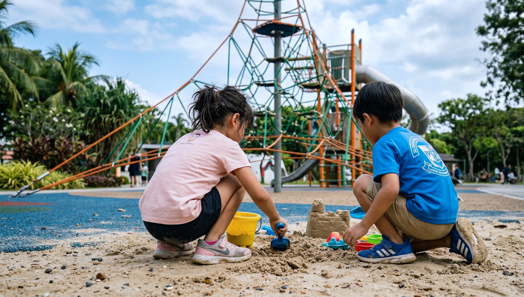 kids at the playground
