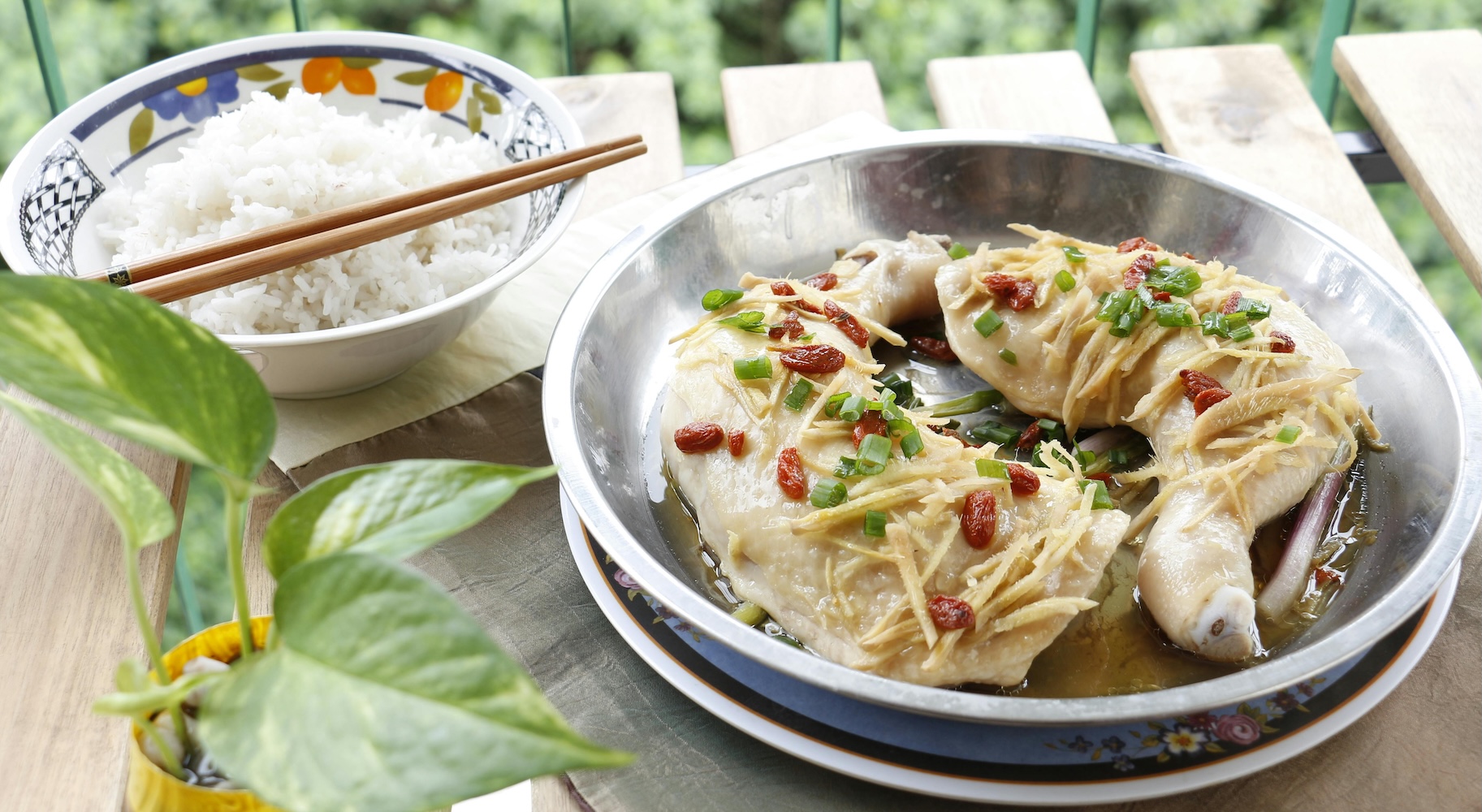 Steamed Chicken Rice Steamed Chicken Rice