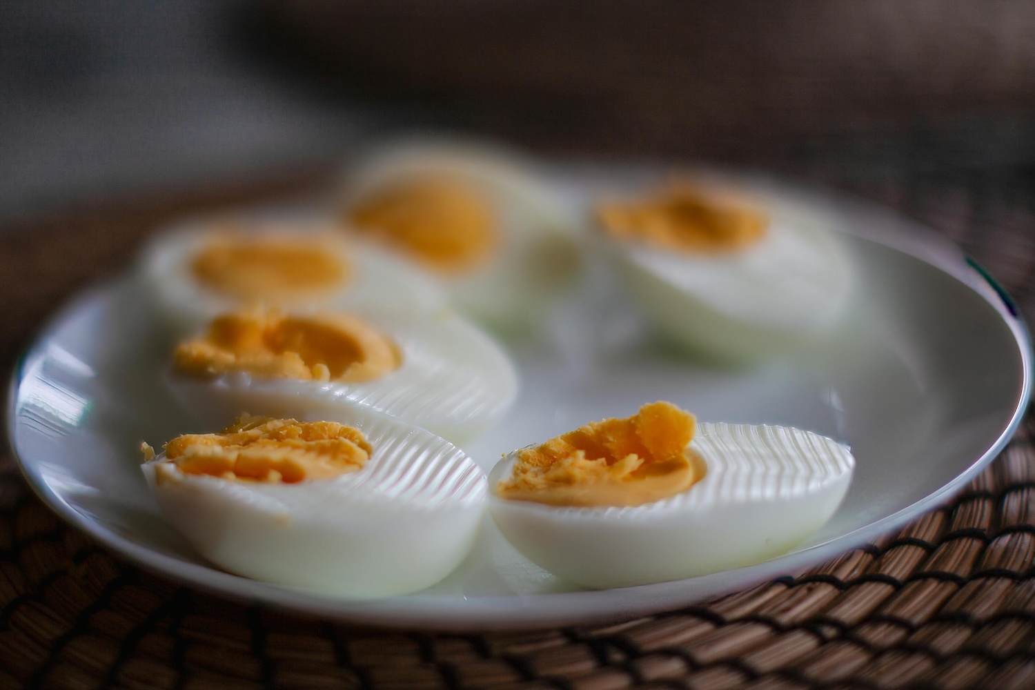 Boiled Eggs Hard boiled eggs on a plate