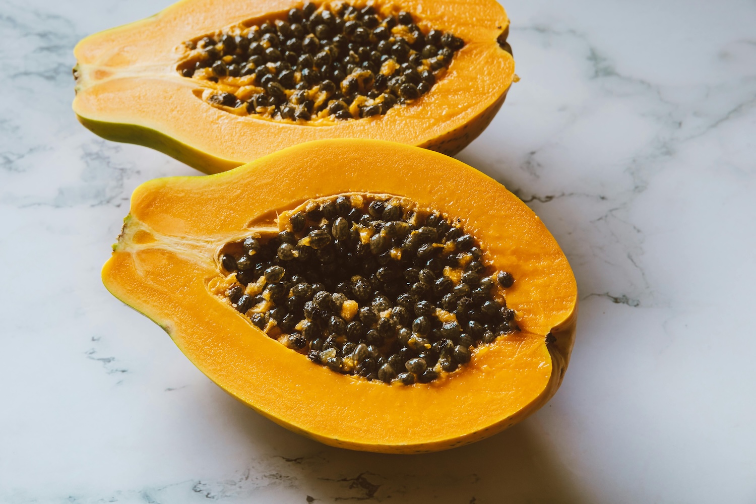 Papaya slices