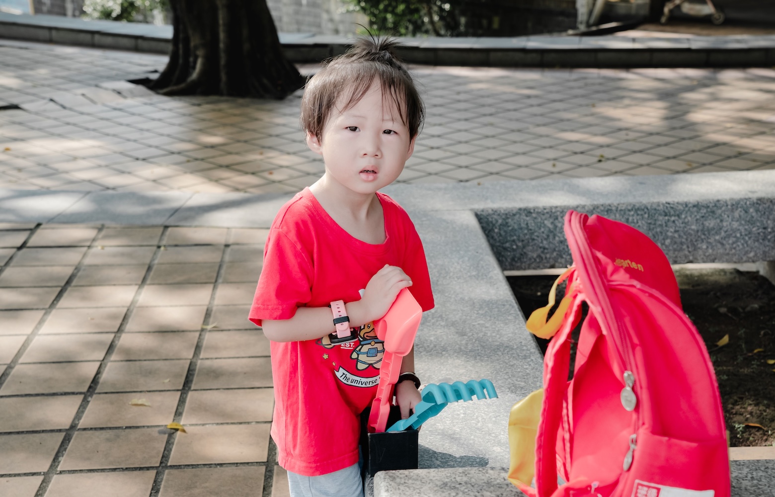 Child resisting getting ready for school and questioning the necessity of education Child resisting getting ready for school and questioning the necessity of education